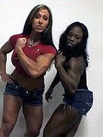 super hot ebony female bodybuilder mistress treasure in ripped contest shape